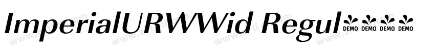 ImperialURWWid Regul字体转换